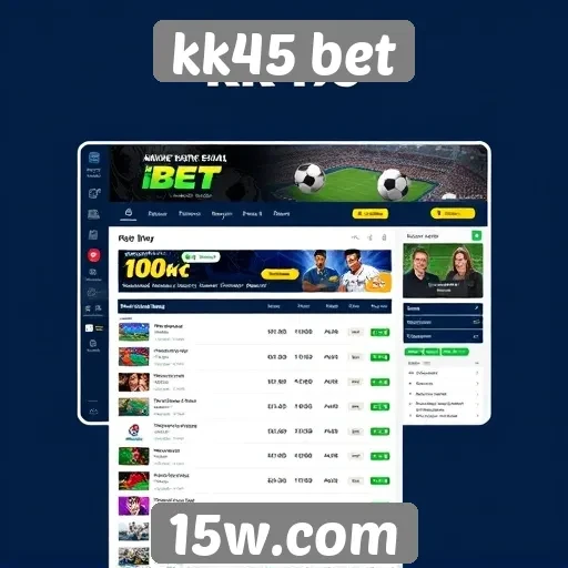kk45 bet análise da interface de usuário
