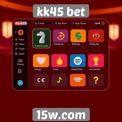 Interface do usuário do kk45 bet é intuitiva